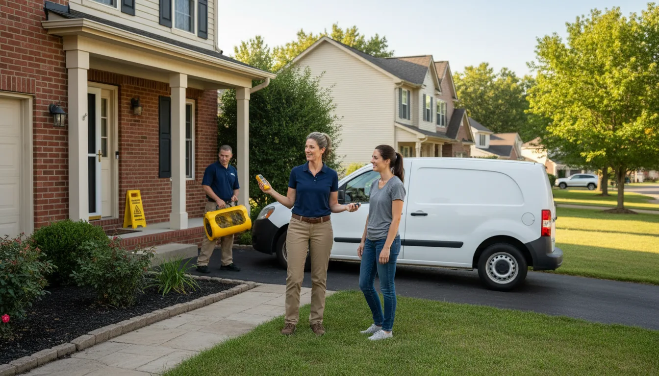 Residential water damage restoration in Millersburg, KY